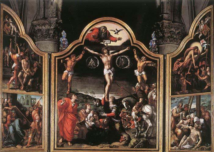 Bernaert Van Orley Altarpiece of Calvary France oil painting art